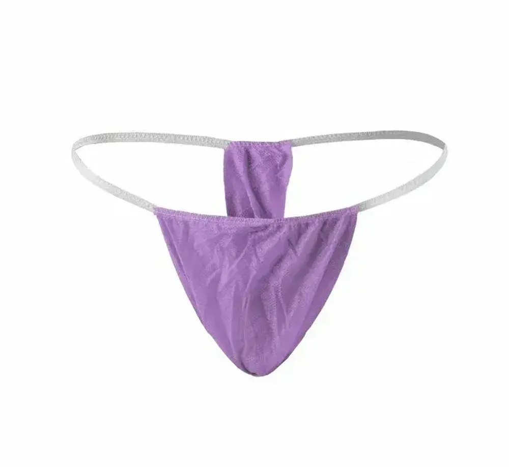 Одноразовые трусы бикини, женские (сиреневые). Количество: 25 шт./уп. Одноразовые трусы бикини, женские (сиреневые). Количество: 25 шт./уп.