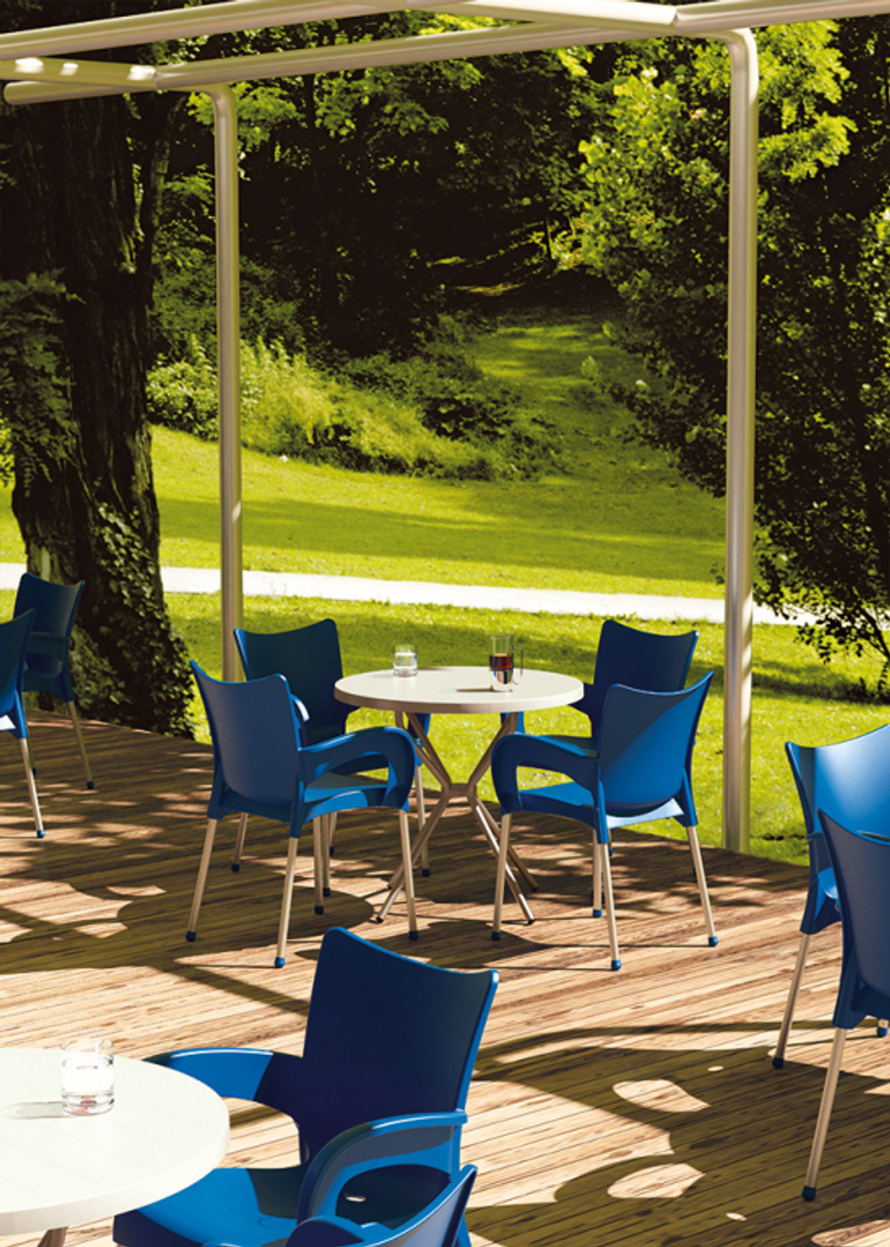 Стол пластиковый Siesta Contract Elfo 70, белый