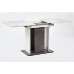 Стол кухонный обеденный раздвижной Сарбия/Серый, Аврора, 120х75х75,5 см АКВИЛОН