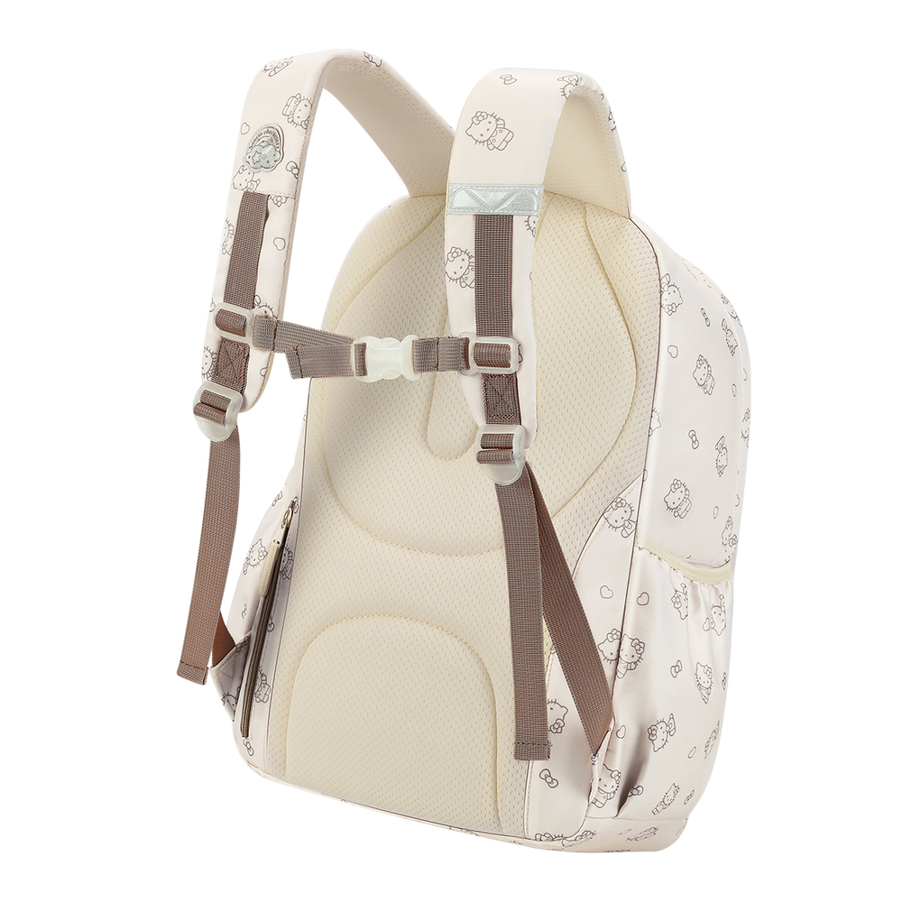 Sanrio Polyester Backpack For Middle And High School Girls Regular Women"s Beige
