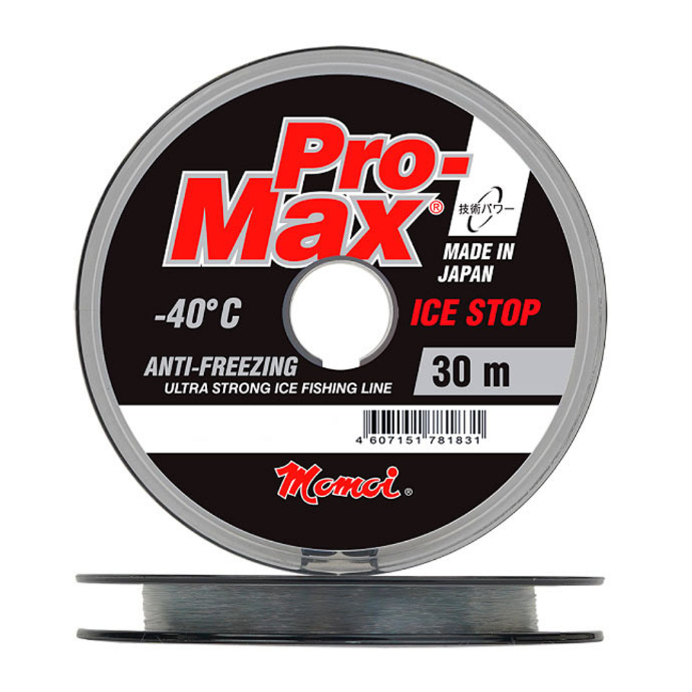Леска Pro-Max Ice Stop 0,142 мм., 2,4 кг, 30 м, прозрачная, Barrier Pack