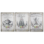 Панно "Мария-Виттория Роза и столовые приборы" 70x50x2,5см, дерево,холст