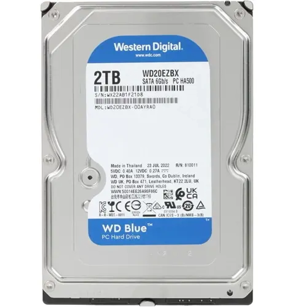 Жесткий диск WD Blue 2 Тб [WD20EZBX]