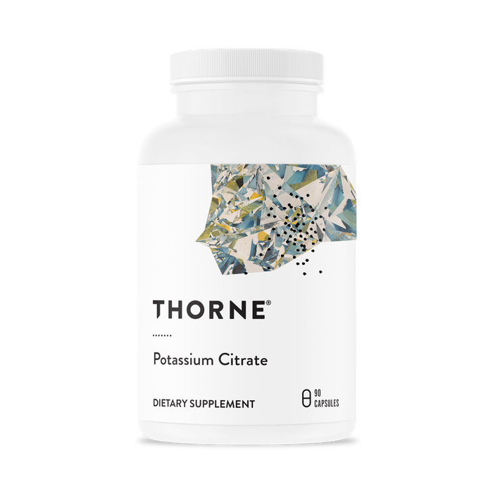 Цитрат калия, Potassium Citrate, Thorne Research, 90 капсул