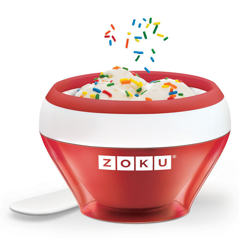 Мороженица ice cream maker красная