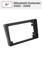 Переходная рамка 9" и комплект проводов для Mitsubishi Outlander 2002 - 2009