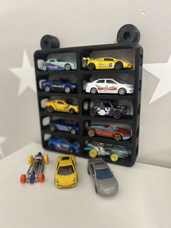 Полка для машинок Hot Wheels 10 шт, крепление на стену для hot wheels 10 шт черный