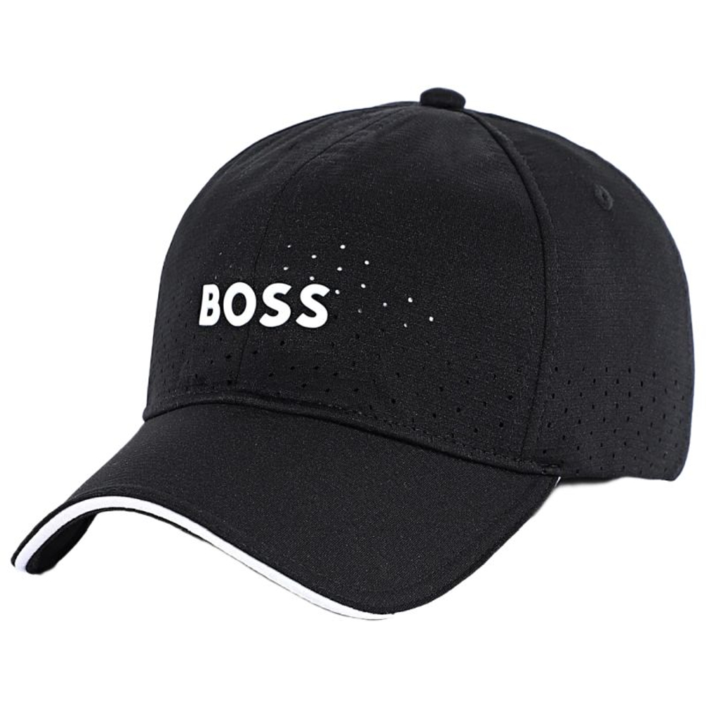Теннисная кепка BOSS Perforated Gloss Logo - black