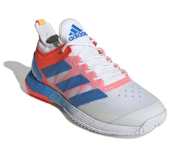 Мужские кроссовки теннисные Adidas Adizero Ubersonic 4 M Heat - cloud white/blue rush/solar red