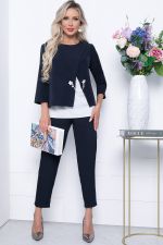 Костюм тройка "Стефания" (блю) К7114 LT Collection (Акция)