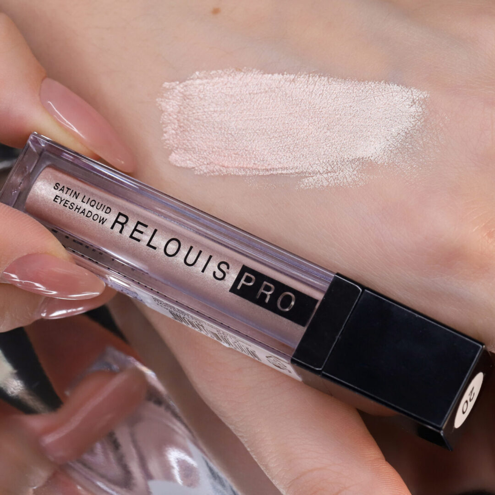Тени для век жидкие сатиновые тон 20 Shampagne? Yes! «Relouis PRO Satin Liquid» 5 мл