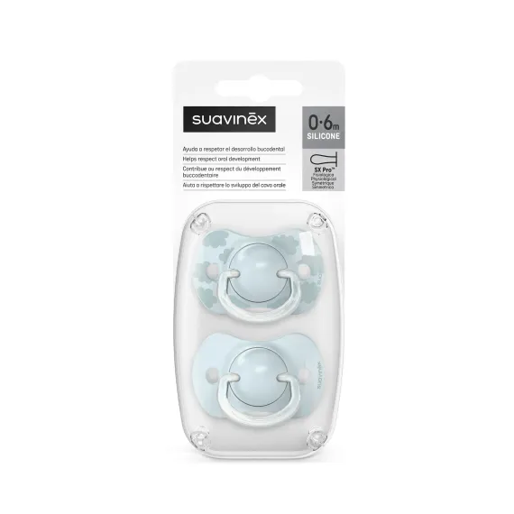 Пустышка Suavinex силикон ортодонтическая 2 шт.