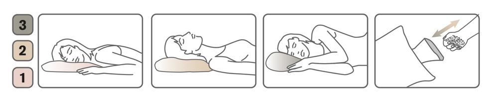 Подушка пуховая трехкамерная 40х60 Christian Fischbacher Gstaad хлопок