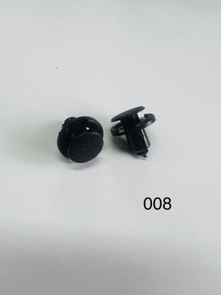 Клипса иномарка  d- 8 (защелка)  (20шт/уп)  Код-008 короткая