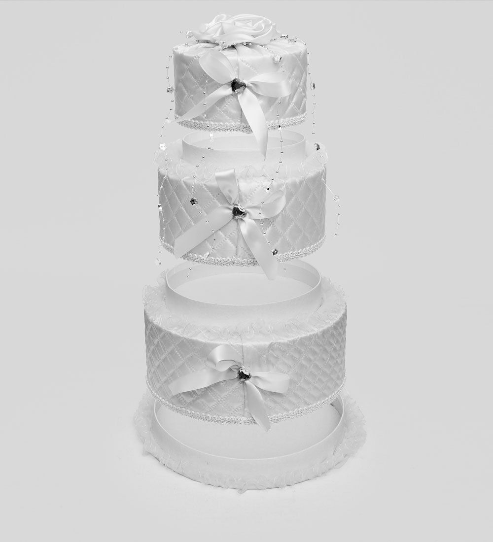 WB-45 Коробка 3-ярусная «Праздничный торт»