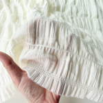 Батист Воздушный с горизонтальными полосками Сливочный