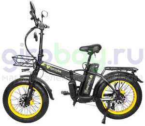 Электровелосипед Syccyba F10 Pro Dual 48V/23Ah (полный привод) - Желтый обод фото №4