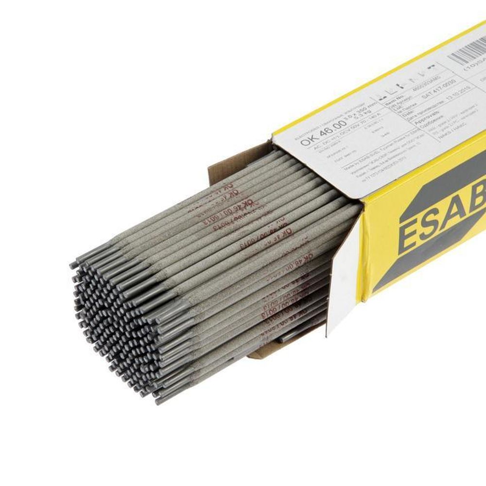 Электроды сварочные ОК 46.00, 4 мм, упаковка 6,6 кг ESAB