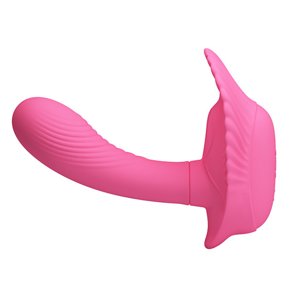 Розовый вибратор для вагинальной стимуляции точки G Pretty Love G-spot Vibrator Fancy Clamshell with Remote BI-014368W-3