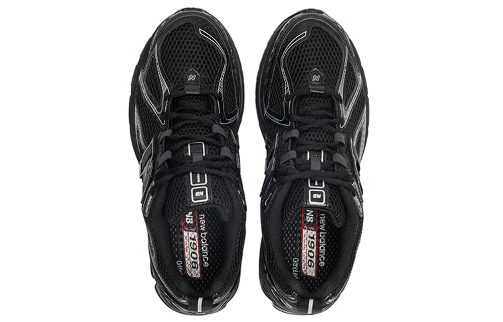 New Balance NB 1906R Trendy Comfortable Elegant Textile Synthetic Leather Low-Top Casual Running Shoes Unisex Black