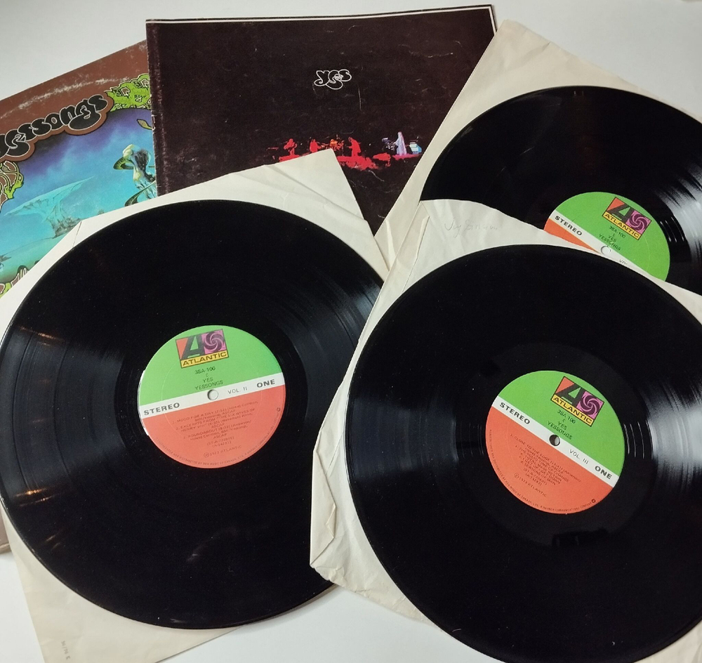 Винтажная виниловая пластинка LP Yes Yessongs (Canada 1973)