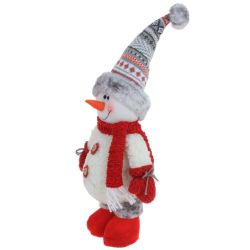 GAEM Игрушка набивная "Снеговик", L19 W12 H50 см, 2в.
