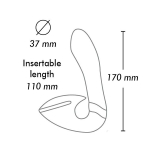Фиолетовый вибростимулятор 17см Shunga SOYO SH-SOYO-403