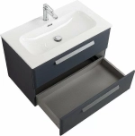 Тумба с раковиной Cezares ECO-CER-N 80 ECO-CER-N-800-2C-SO-GR-P графит