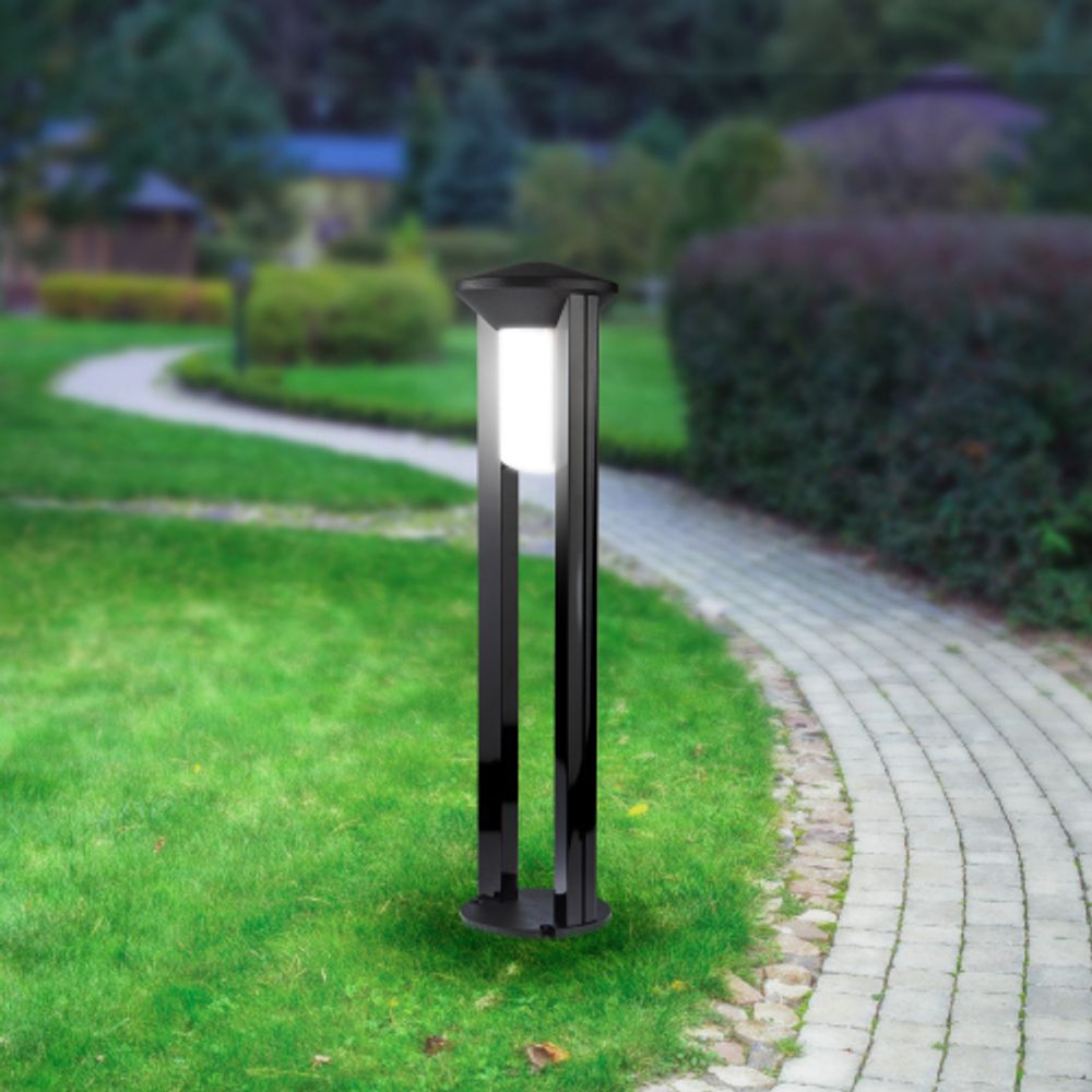 Садово-парковый светильник ЭРА ФТУ 01-20-004 Арка напольный черный IP54 Е27 max20Вт h800мм | Садово-парковые светильники