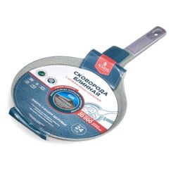 СКОВОРОДА БЛИННАЯ С АНТИПРИГАРНЫМ ПОКРЫТИЕМ PFLUON MARBLE, 24*4,3 СМ