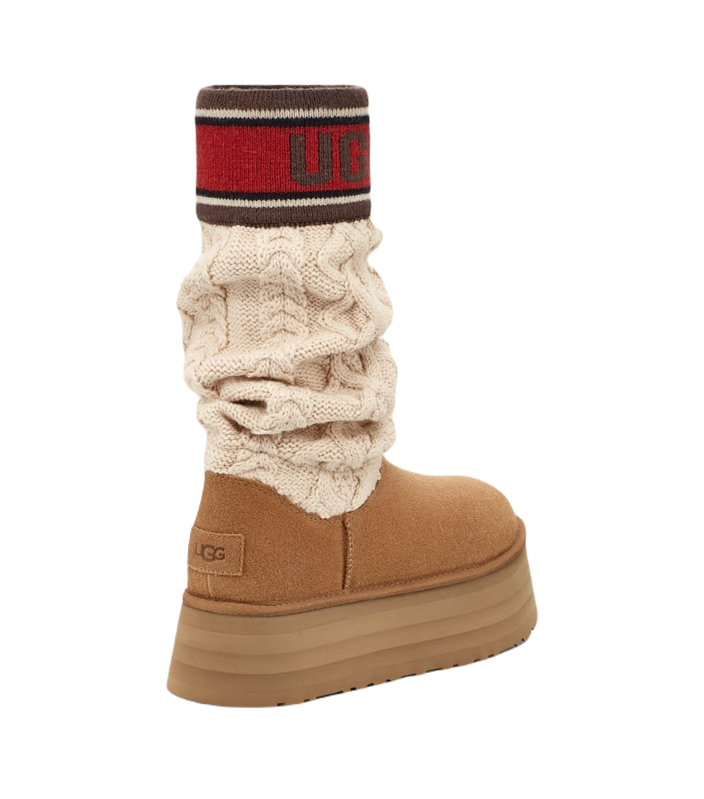 CLASSIC SWEATER LETTER CHESTNUT