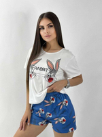 Пижама шорты и футболка В0028
