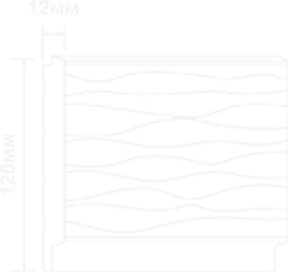 Стеновая панель HiWood декорированная, 270x12 см