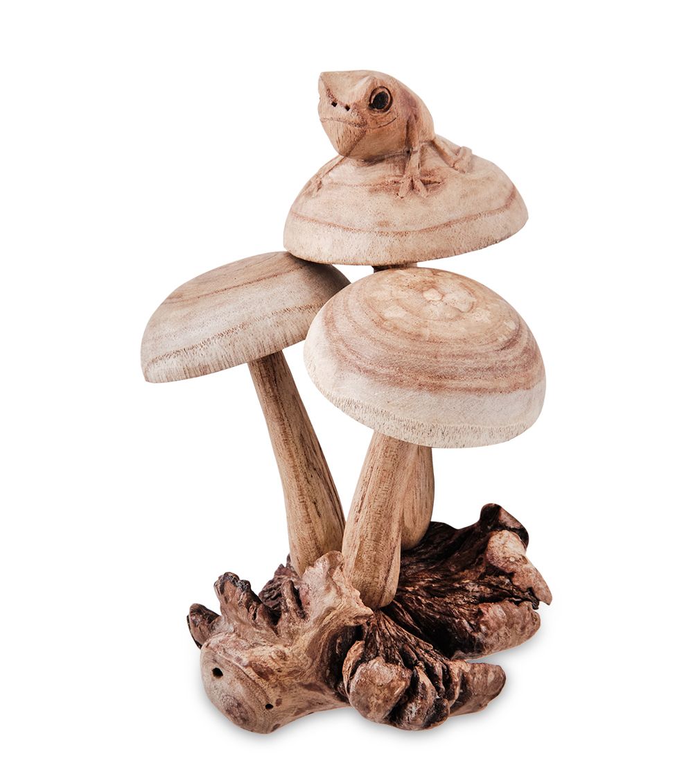 Decor and Gift 45-032 Статуэтка «Лягушонок на грибах» 18 см