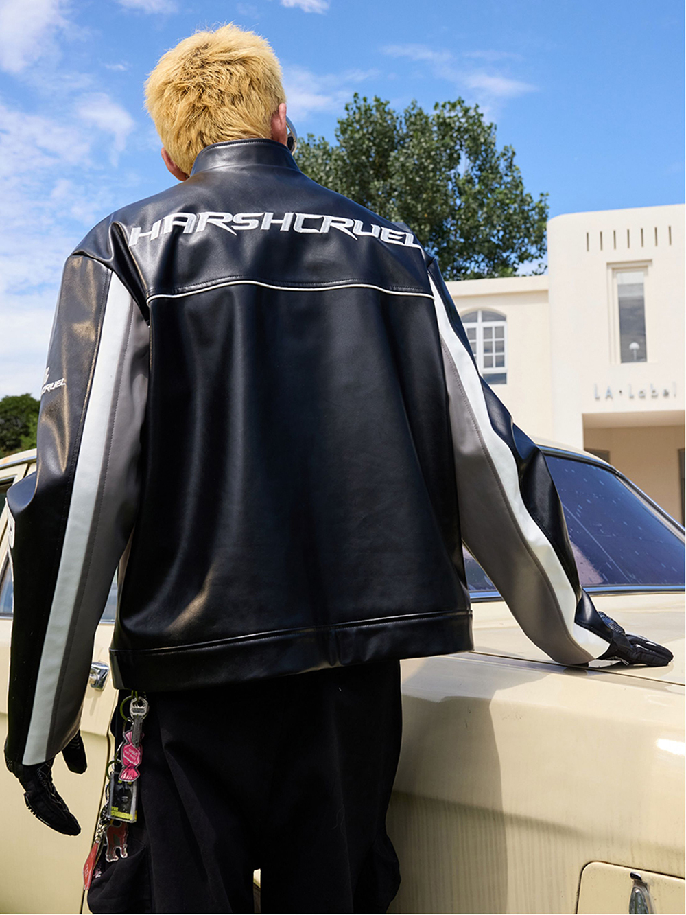 Кожаная куртка HARSHandCRUEL "Motorsport" Leather Racing Jacket