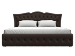 Кровать интерьерная Герда 180, Коричневый, Экокожа, 108355