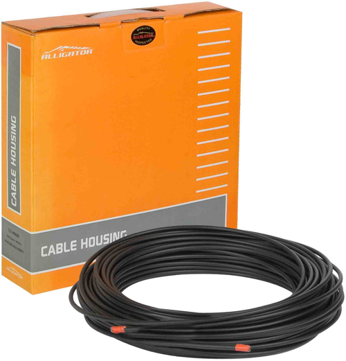 Оболочка троса тормоза диаметр 5мм, 3-х слойная LY-22030 ALLIGATOR чёрная, бухта 30м, арт. 340006