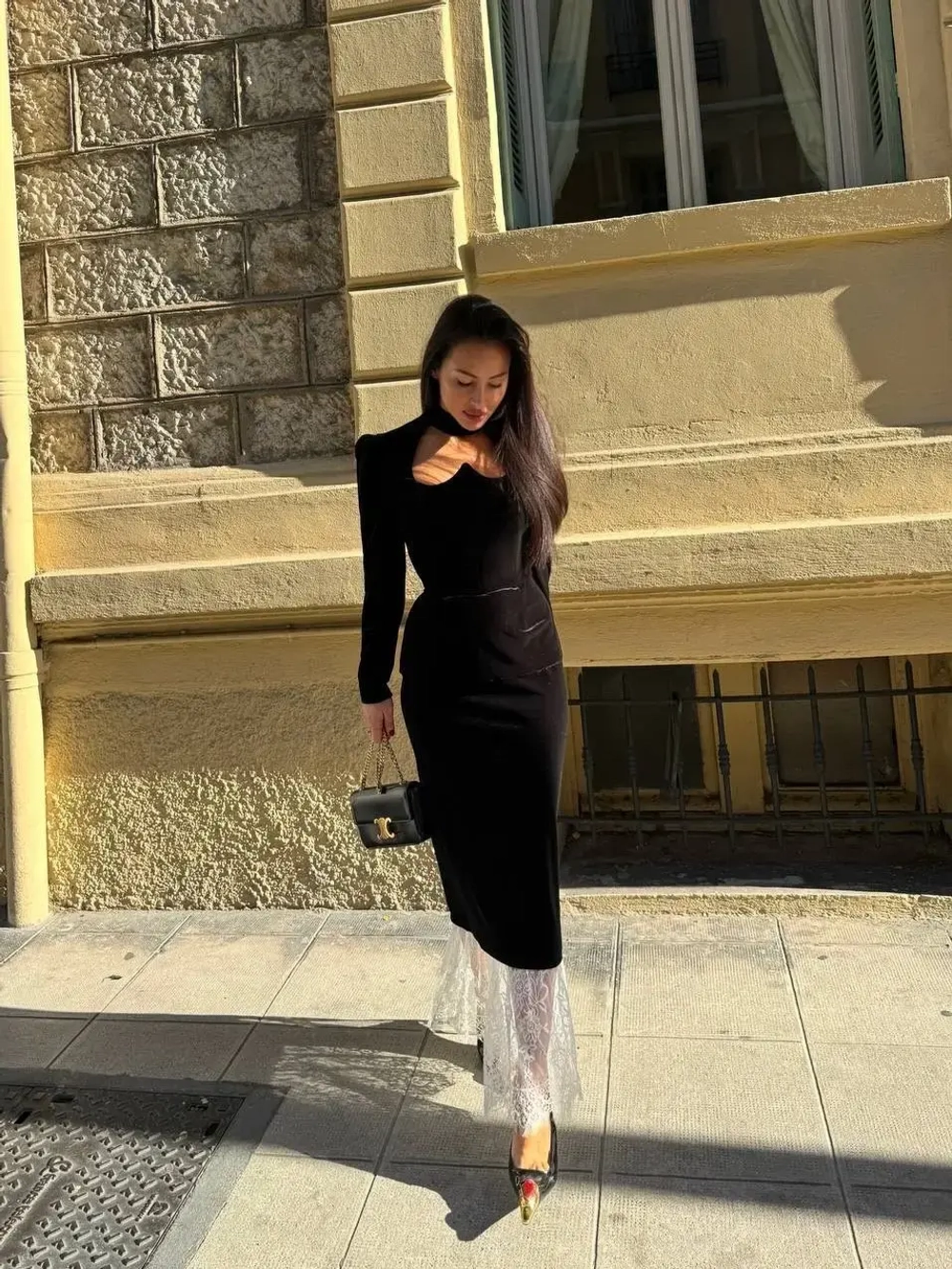 Лонг с баской Валюта-Любовь, Черный