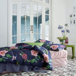 Постельное белье 2 спальное евро Schlossberg Альва Блу 2 Швейцария фото