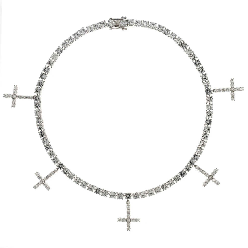 Колье Crystal Crosses