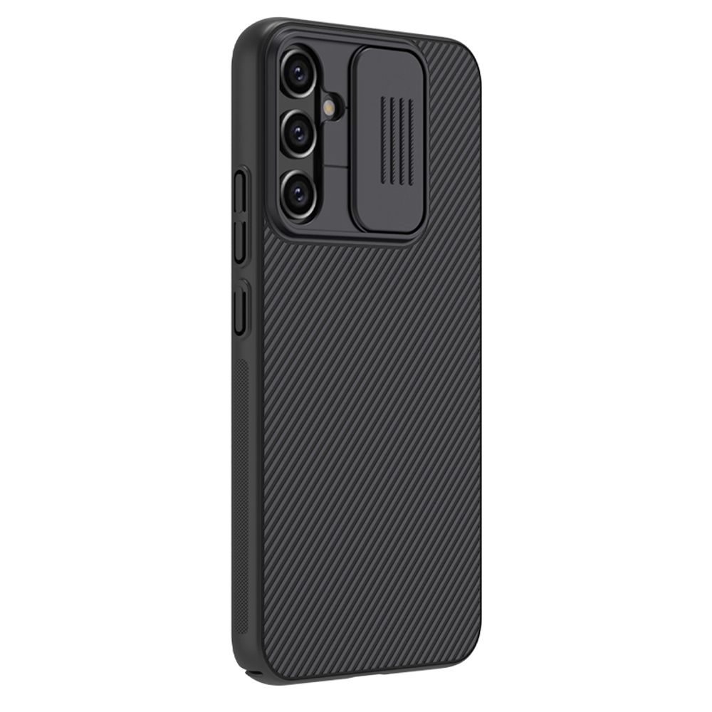 Чехол жесткий тонкий от Nillkin для Samsung Galaxy A34 5G, серия CamShield Case с защитной шторкой для задней камеры