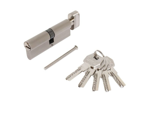 Цилиндр. механизм Стандарт MAX 90 (45*45В) SN 5кл перф.ключ/верт никель матовый