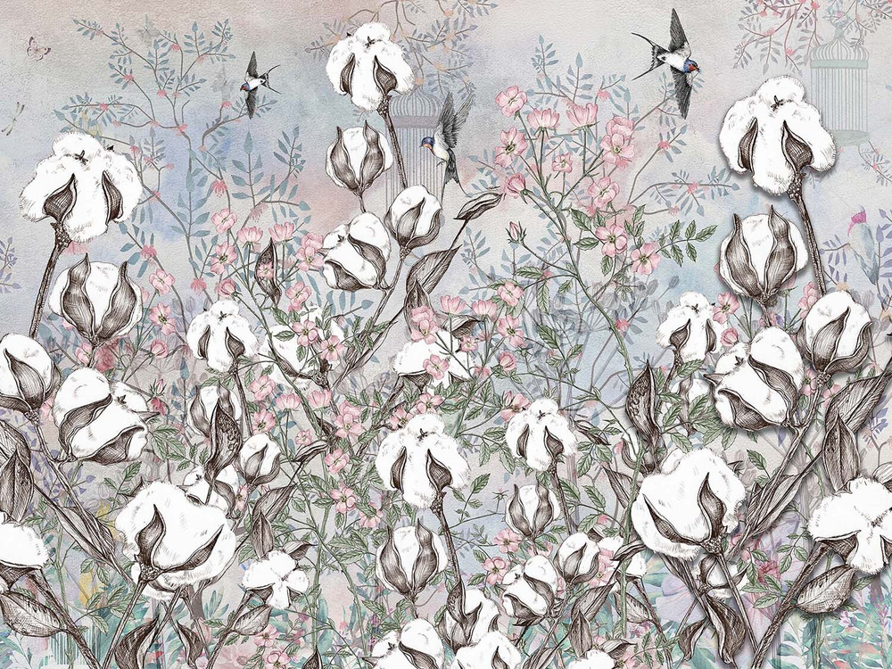 Дизайнерские обои Wall Street Botanica