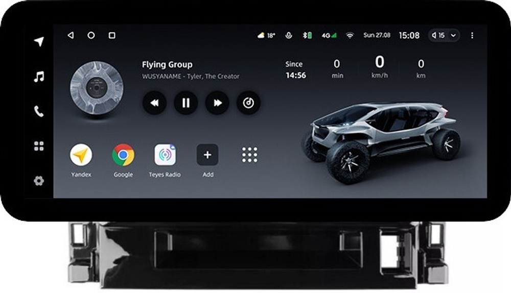 Магнитола для Toyota Alphard 3 Vellfire 2 H30 2015-2023 (правый руль) - Teyes LUX ONE ROUND монитор 12.3" 2K QLED на Android 10, CarPlay, 4G SIM-слот