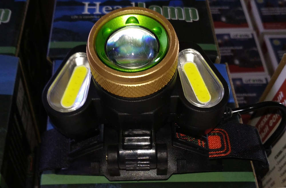 Фонарь налобный светодиодный аккумуляторный FRR T106-T6