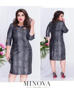 Платье 00263-серый Minova