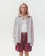 Рубашка One Two Quiet Gray базовая серая