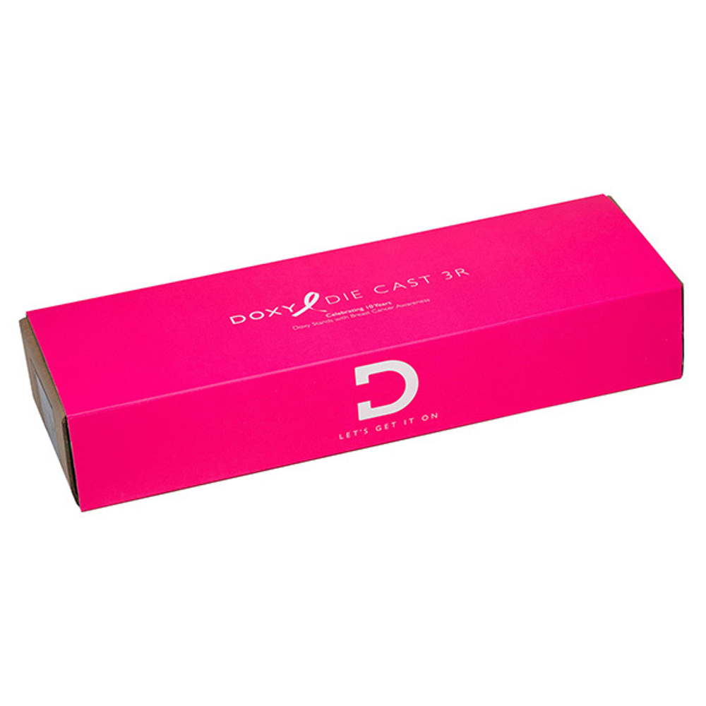 Розовый беспроводной вибратор-вонд 28см Doxy Die Cast 3R Massage Wand Hot Pink