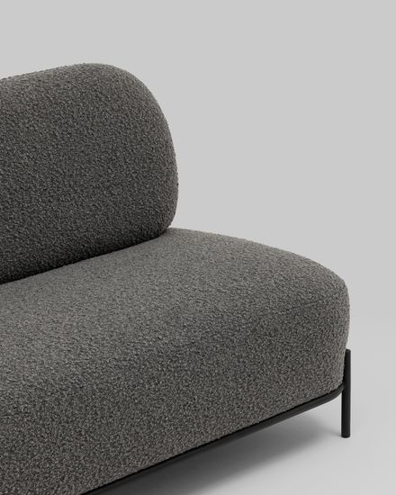 Диван Стоун new ткань букле тёмно-серый