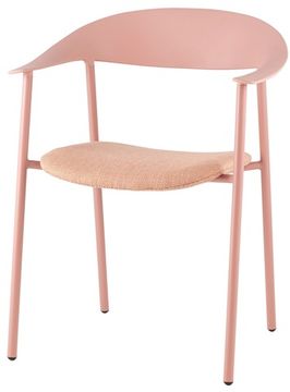 Стул Eila с подушкой пластик розовый